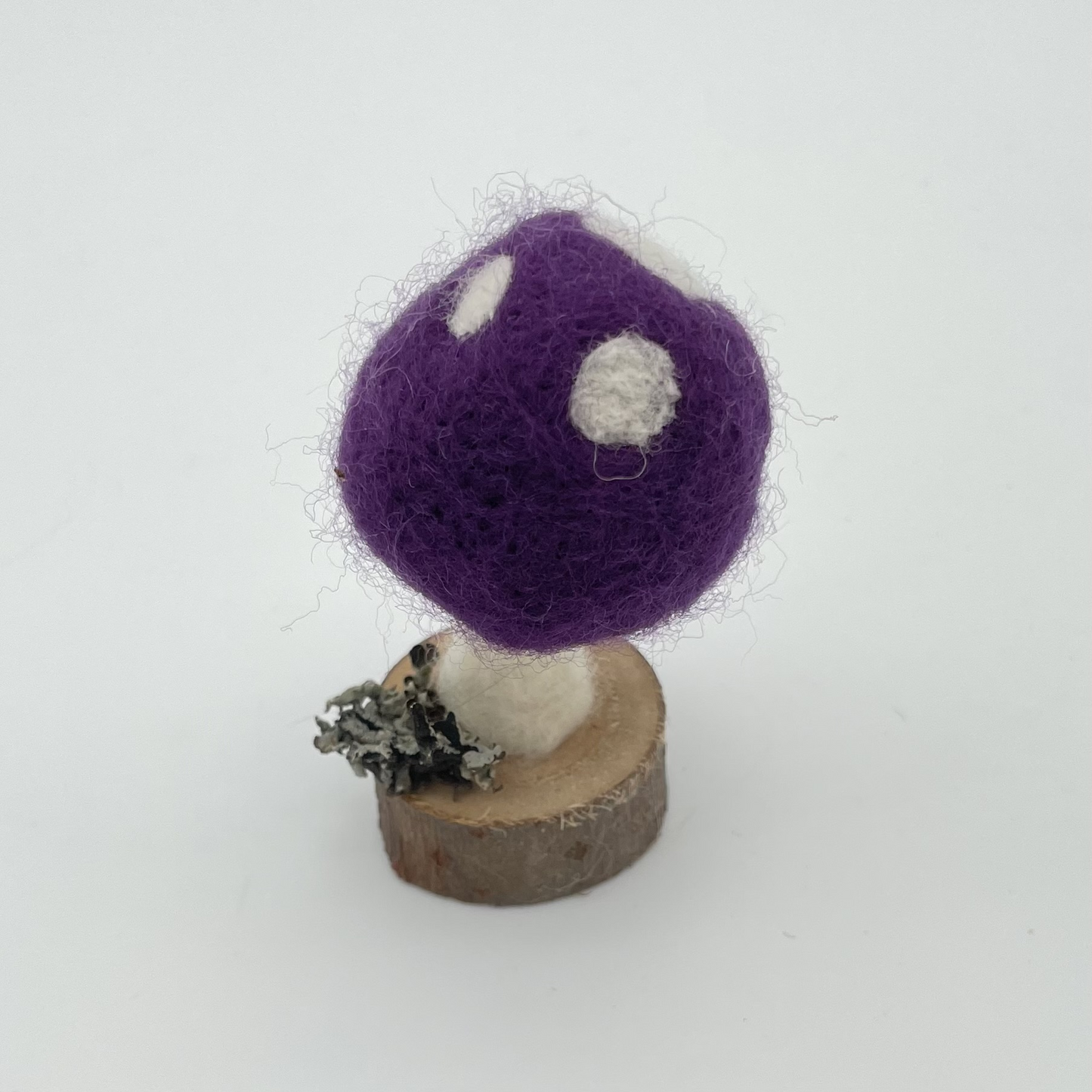 Mushroom-Needle-felted Wool
