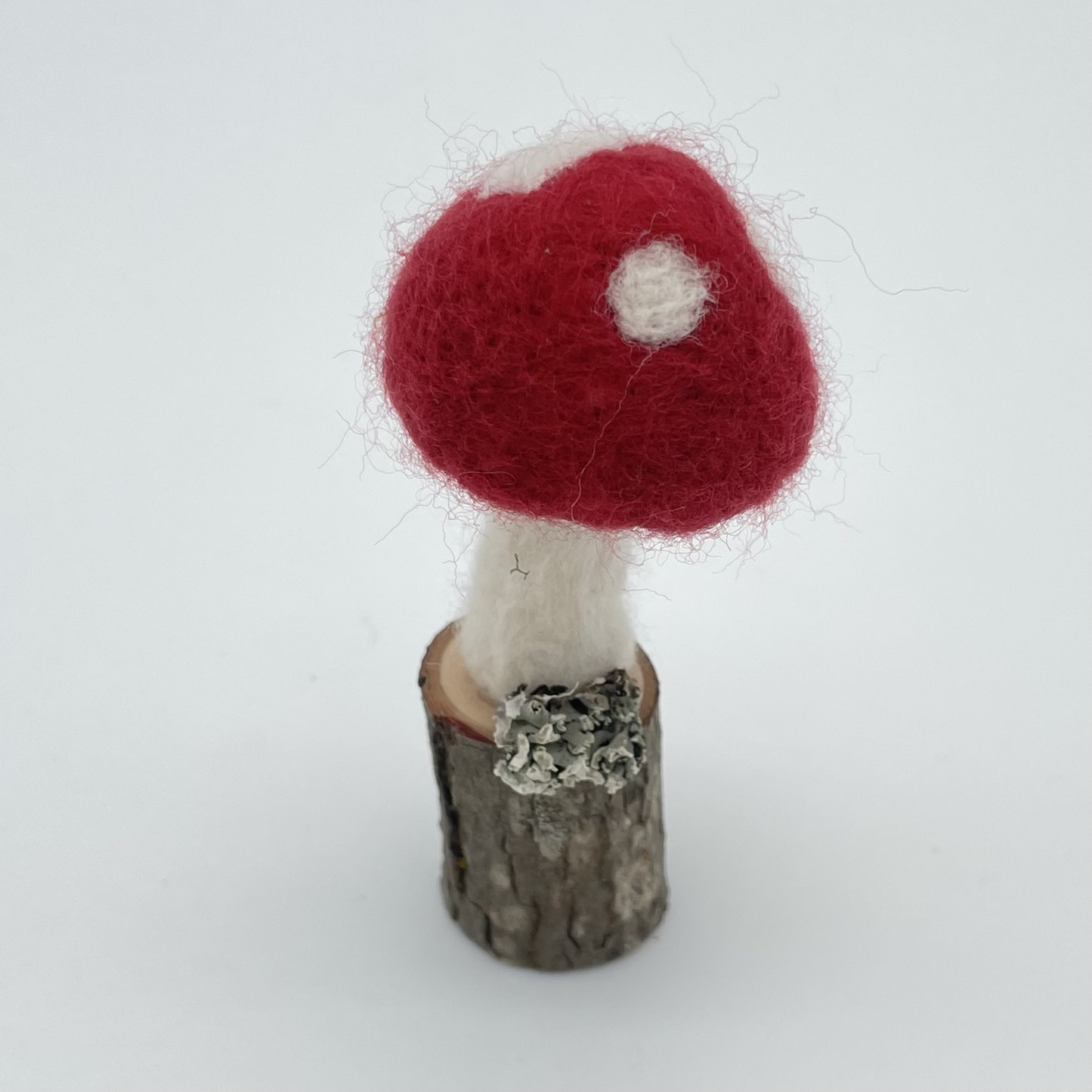 Mushroom-Needle-felted Wool